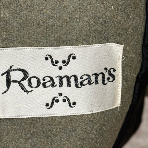 Vintage Roaman’s Women’s Long Heavy‎ Warm Peacoat Trench Wool* - Picture 5 of 8